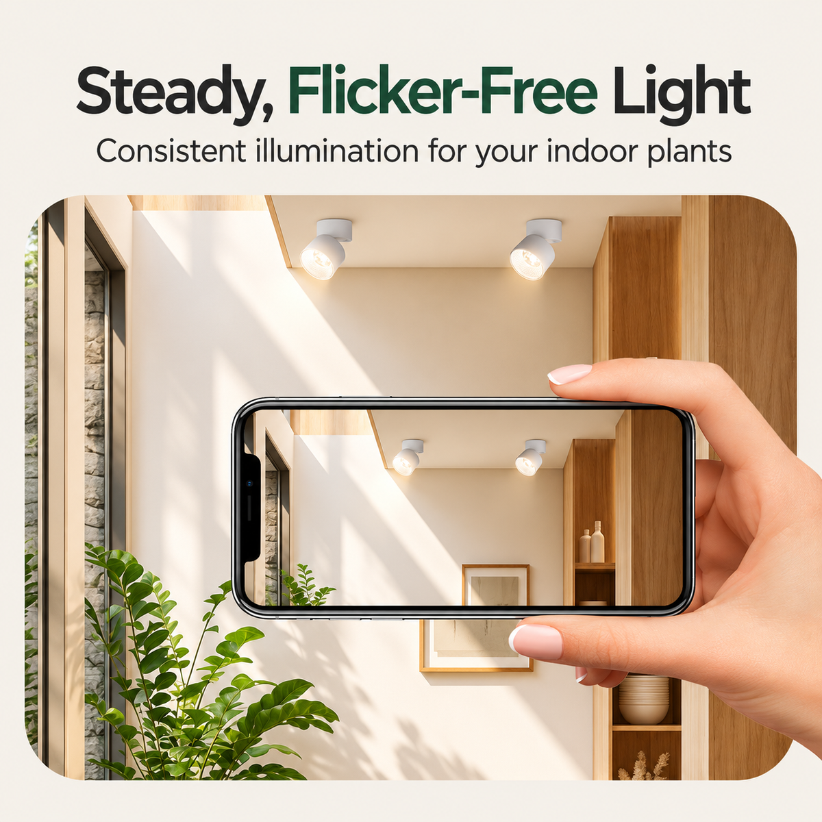 Full Spectrum Foldable Plant Grow Light Adjustable Ceiling Spotlight - G2