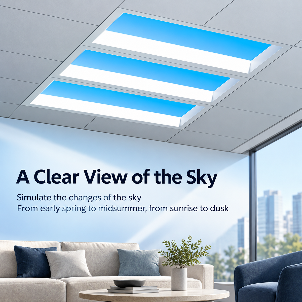 APP smart clear sky light-simulate whole day light