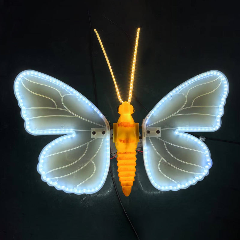 3D LED Butterflies Decorations Lights with Movement Scenic Garden Dynamic Wings