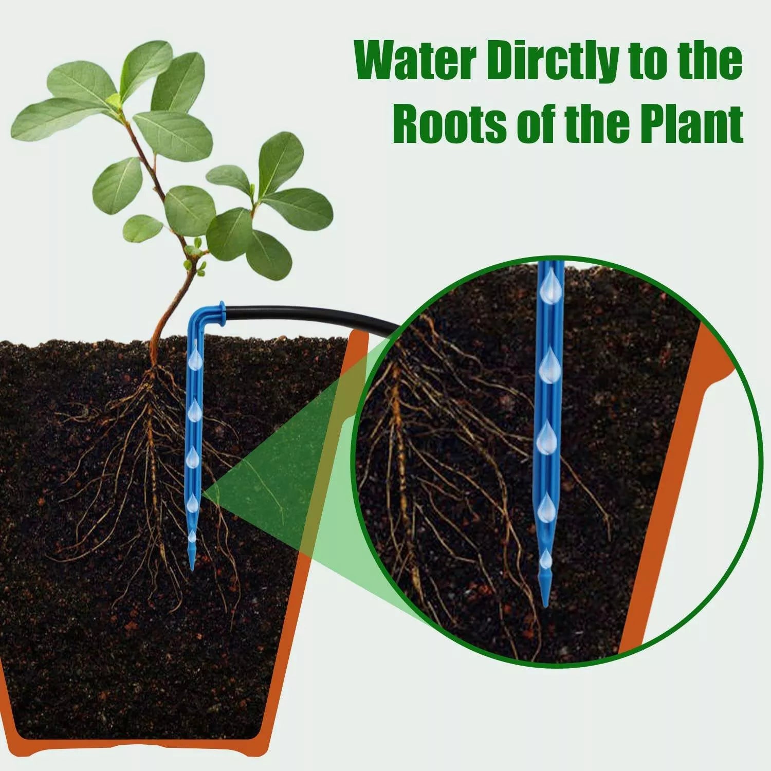 Solar Powered Automatic Drip Irrigation Kit for Plants on the Balcony