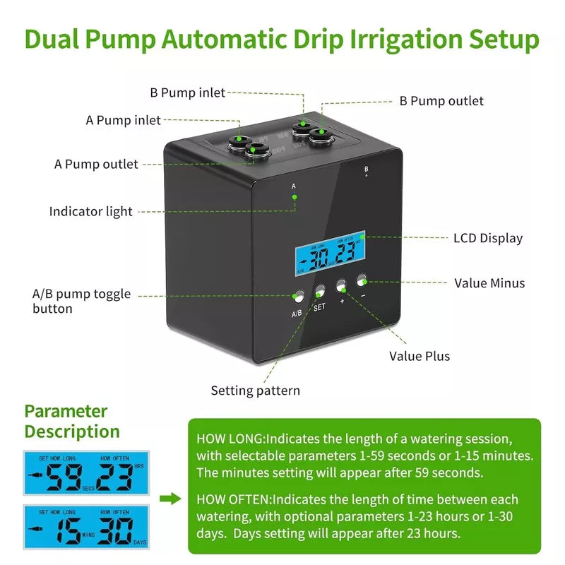 Indoor Plant Watering Device, Automatic Drip Irrigation Kit for 20 Potted Plants