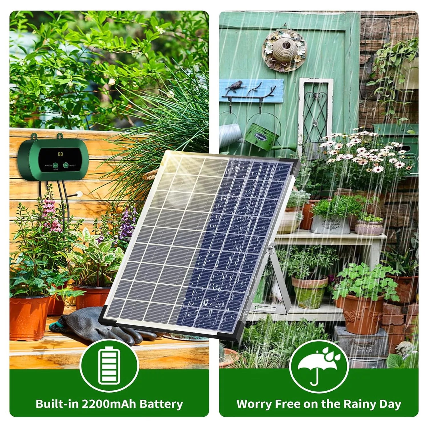 Solar Hydroponics Equipment Smart Controller Dripper Irrigation System Micro Drip