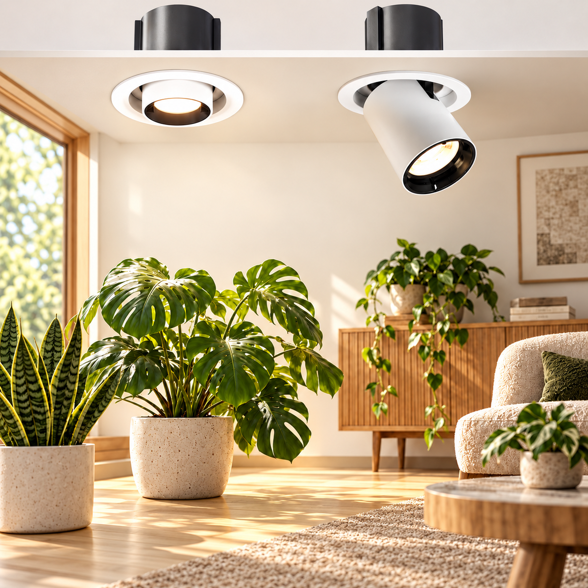 Full Spectrum Adjustable Embedded Grow Light for Indoor Plants