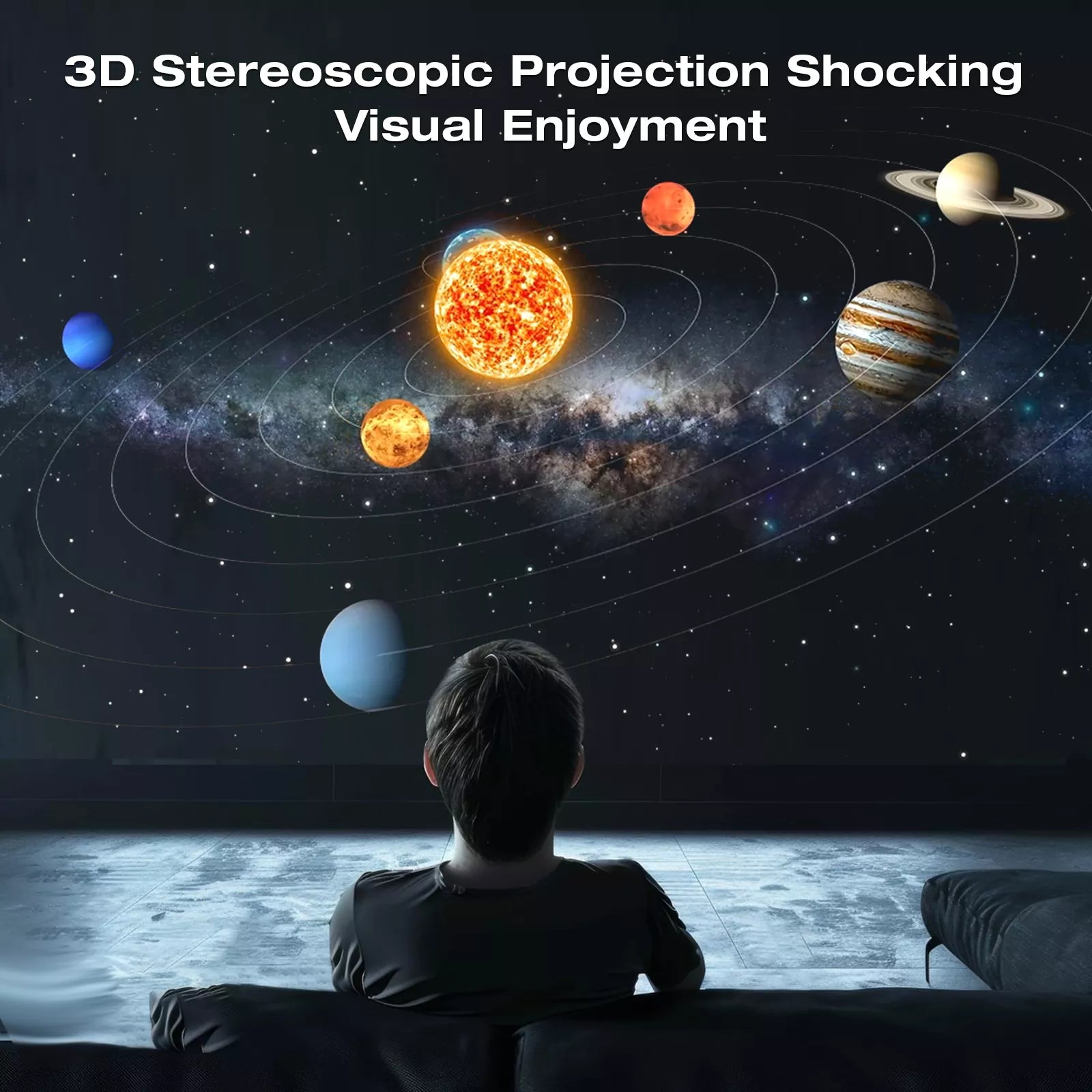 Multi-theme Family Atmosphere Naked Eye 3D Starry Sky Projection Lamp