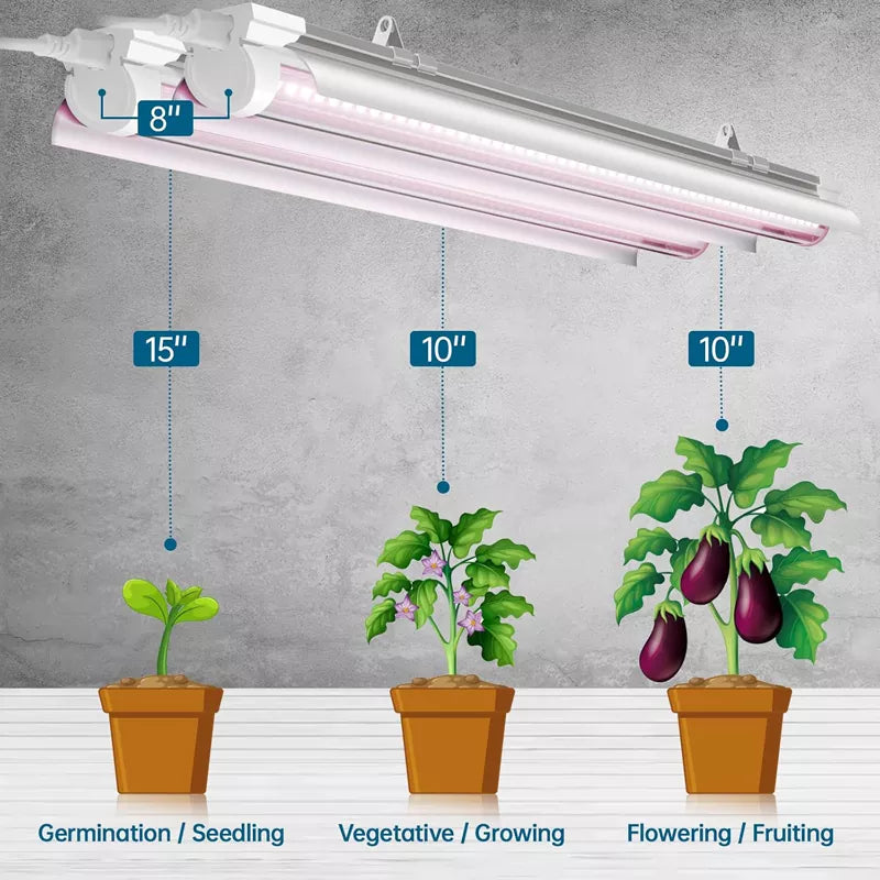 Full Spectrum LED Grow Lights 180W(6 x 30W)