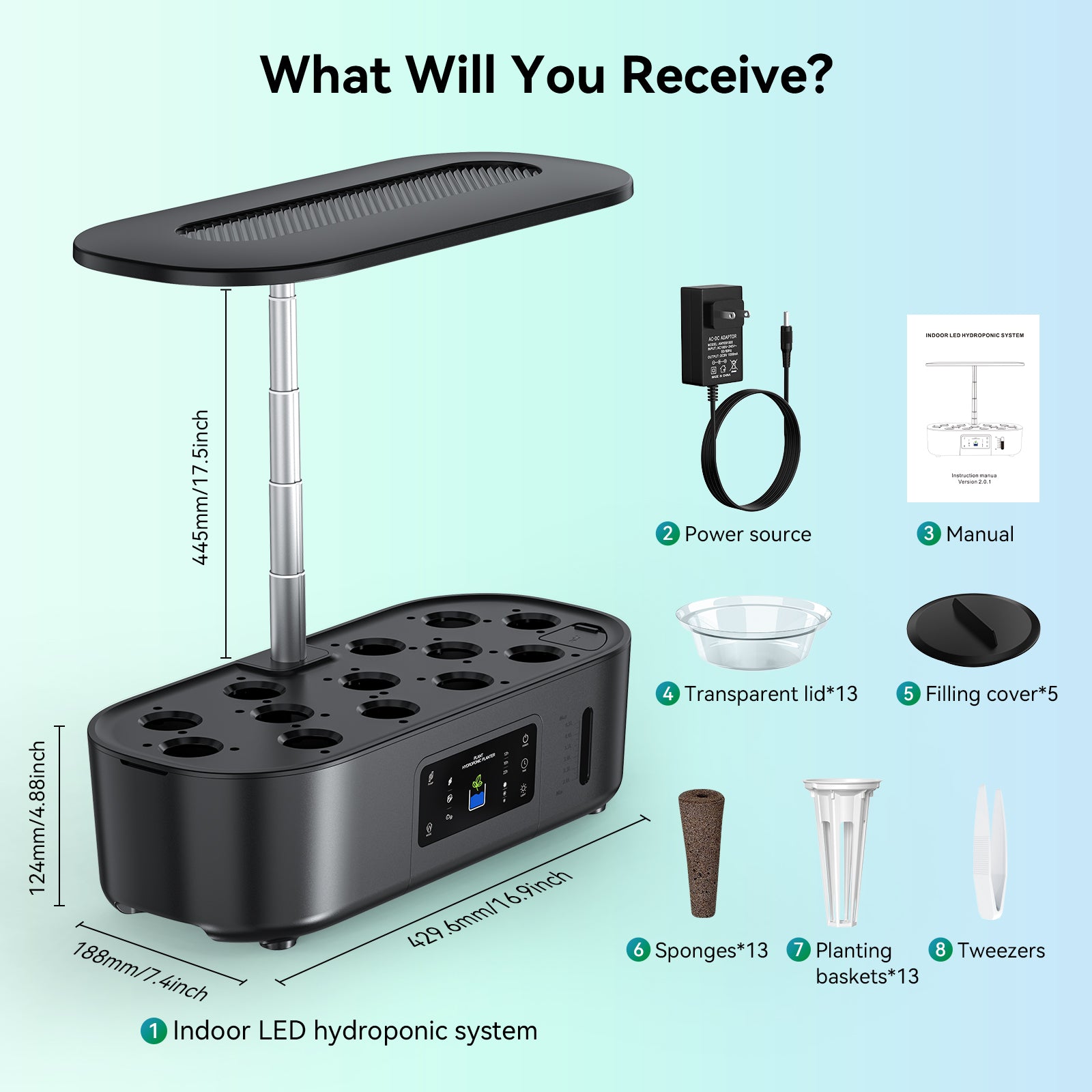 Large Tank Hydroponics Growing System 12 Pods