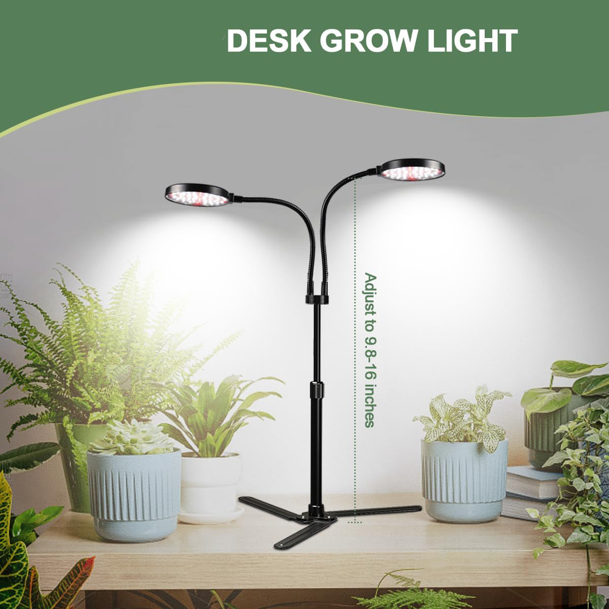 6000K Full Spectrum LED Desk Lamp with Dimmable & Timer