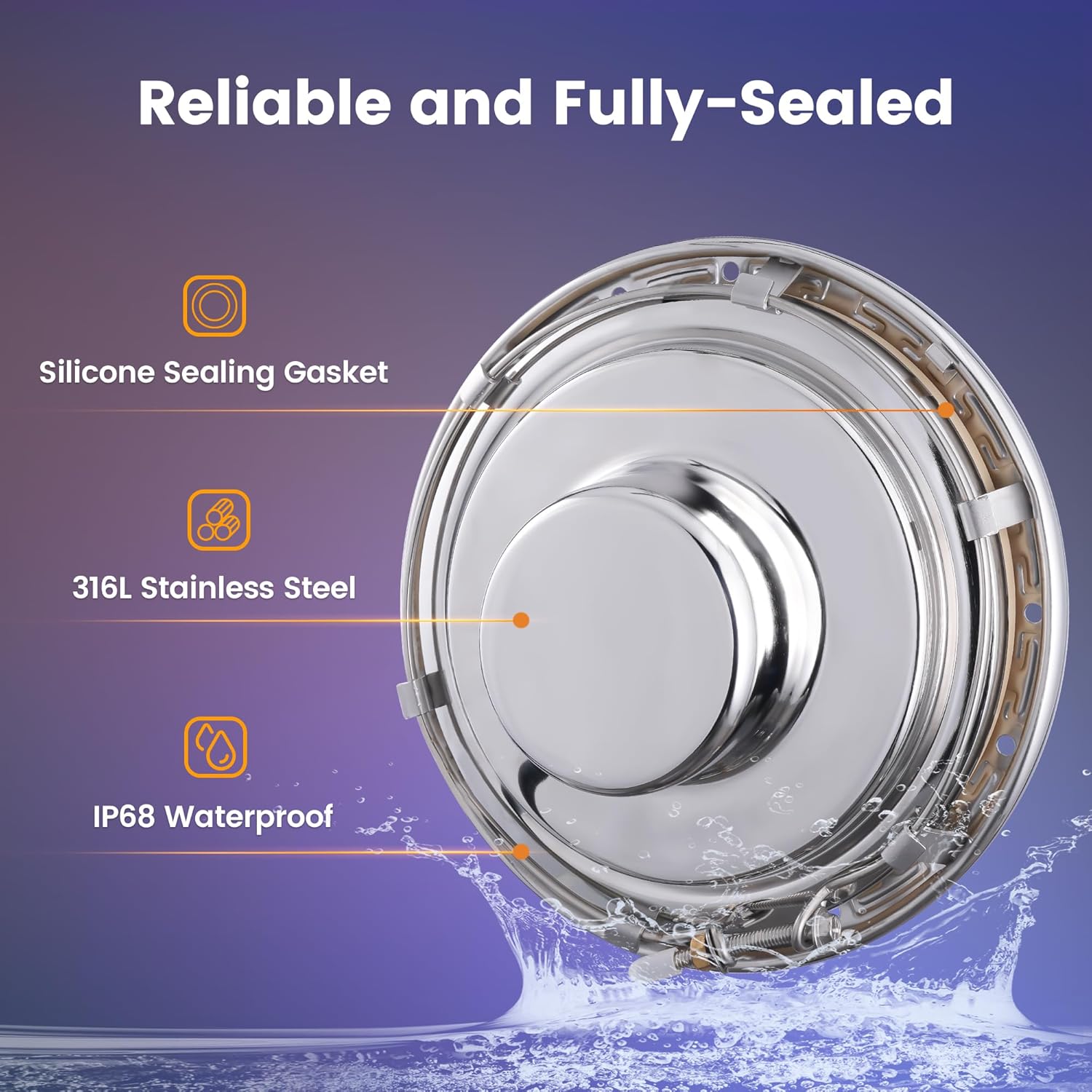 12V AC 10 inch Color Changing LED Pool Light with Remote Control