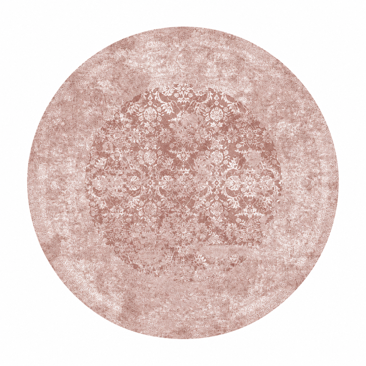 Vintage Persian Washable Round Rug for Living Room & Bedroom - C2