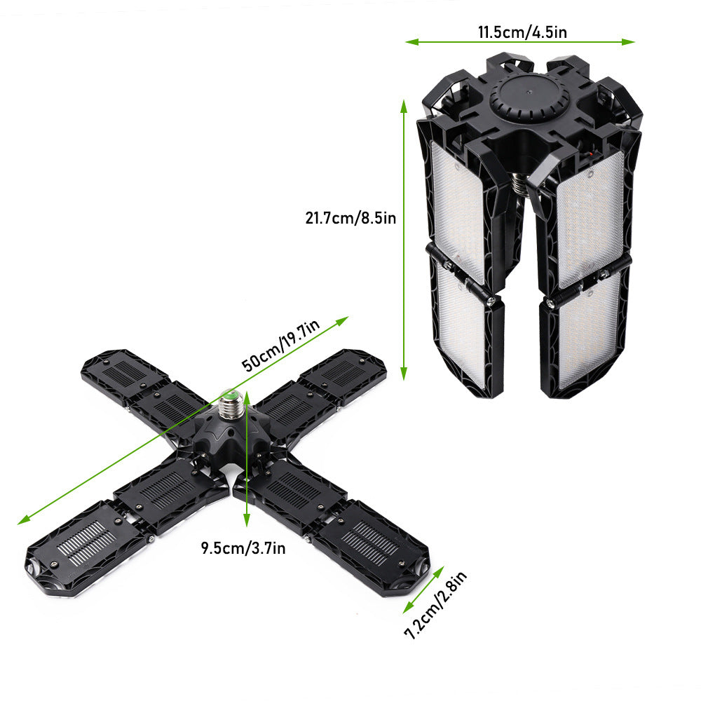 Full spectrum LED Foldable Deformable 8-leaf Plant Light for Home Indoor