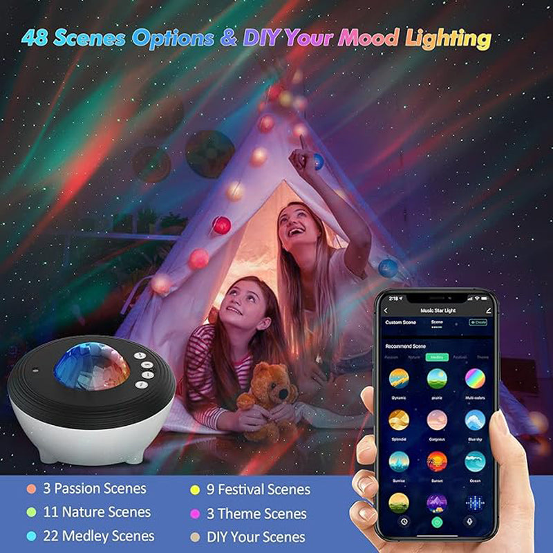 Star Night Light Projector for Bedroom Aurora