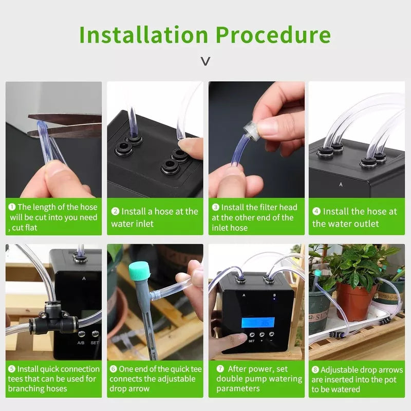 Indoor Plant Watering Device, Automatic Drip Irrigation Kit for 20 Potted Plants