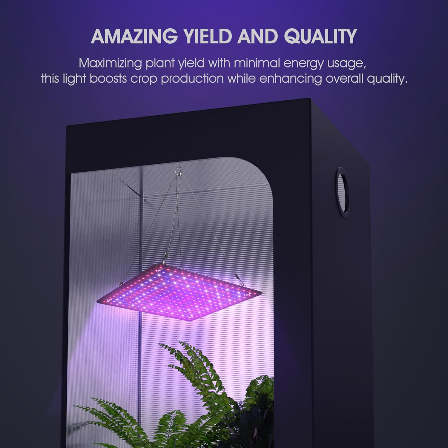 2 Pack LED Grow Light Panel 200W Lamp for Indoor Plants