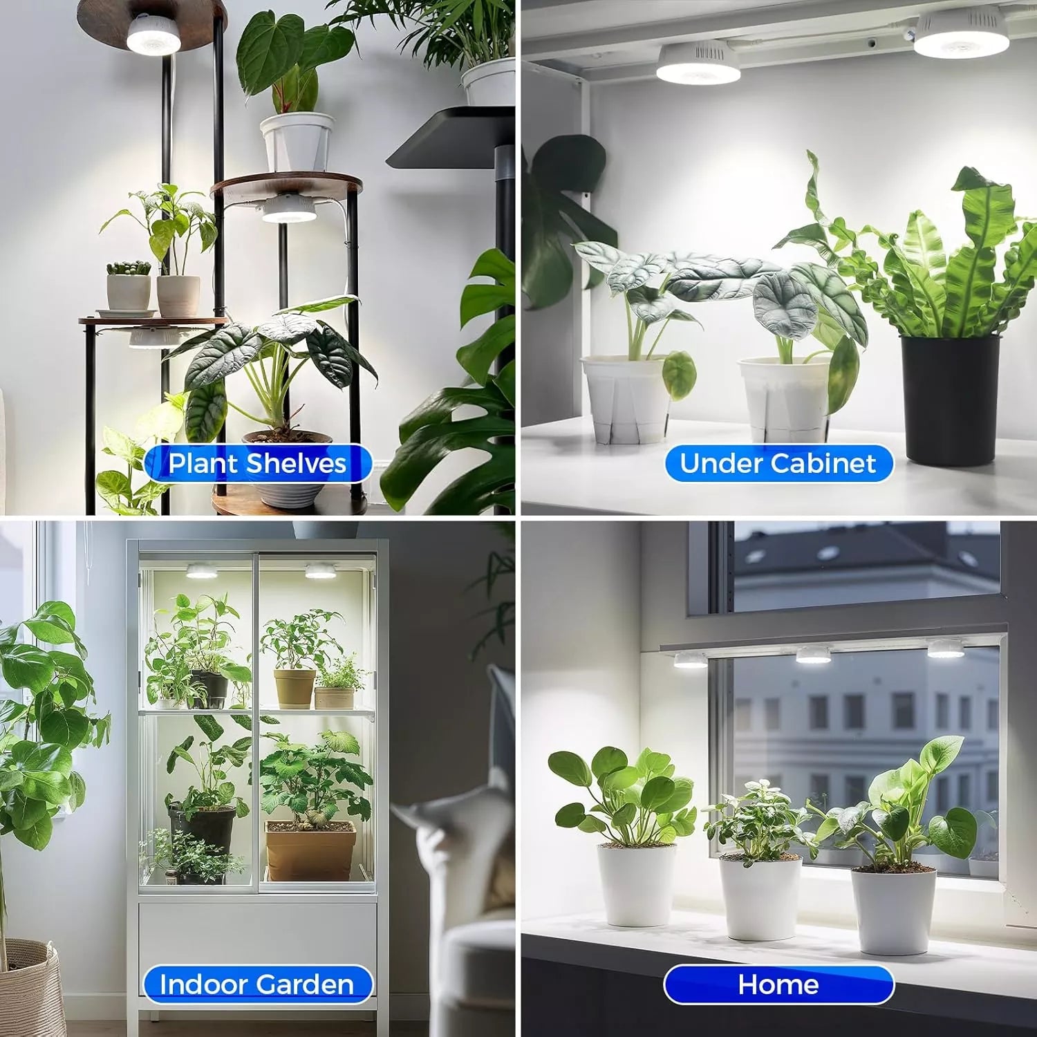 660nm Red LEDs 18W Full Spectrum Plant Light for Indoor Plant 2 Packs