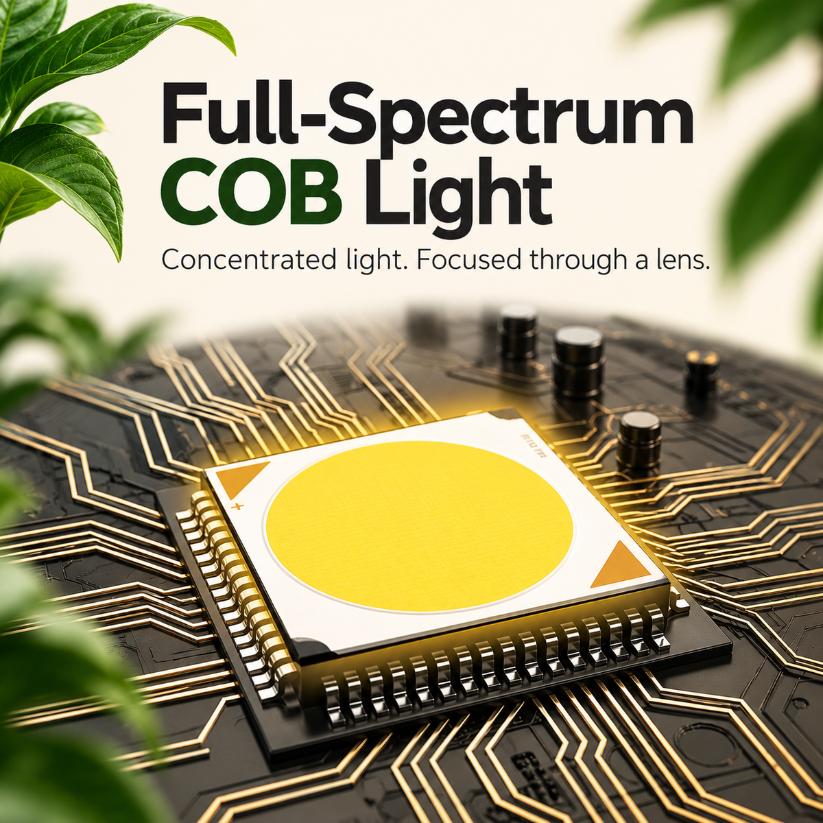Full Spectrum Clip-On LED Grow Light for Indoor Succulents & Plants