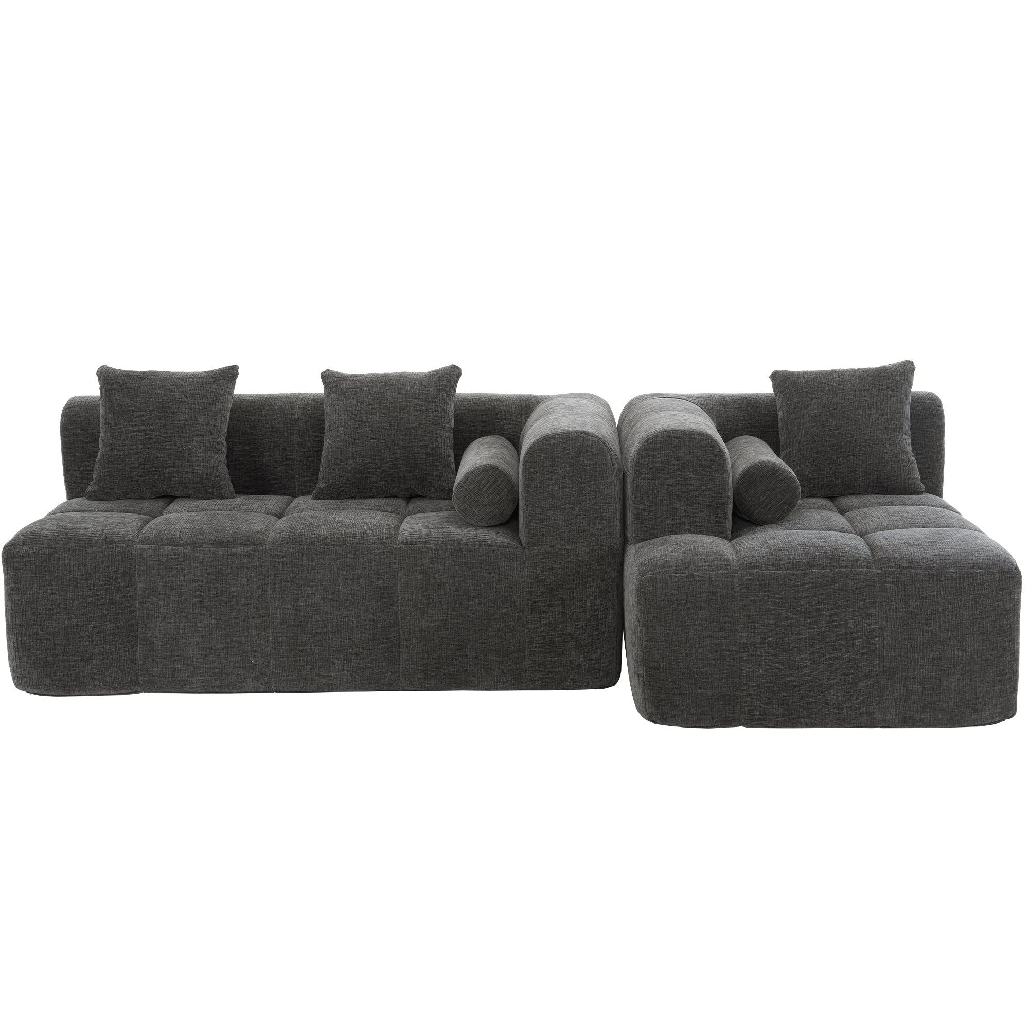 Compression Sofa Convertible Floor Sofa Bed with Fixed-Shape Frame