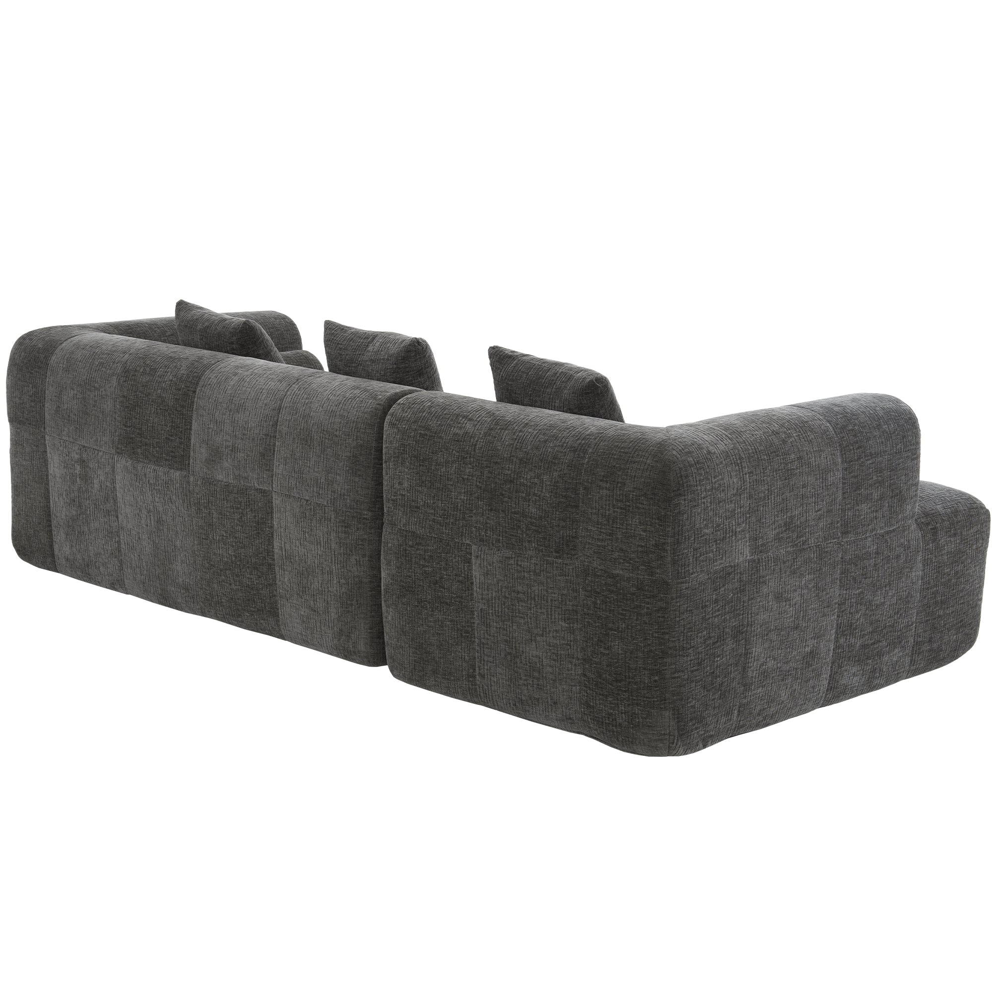 Compression Sofa Convertible Floor Sofa Bed with Fixed-Shape Frame