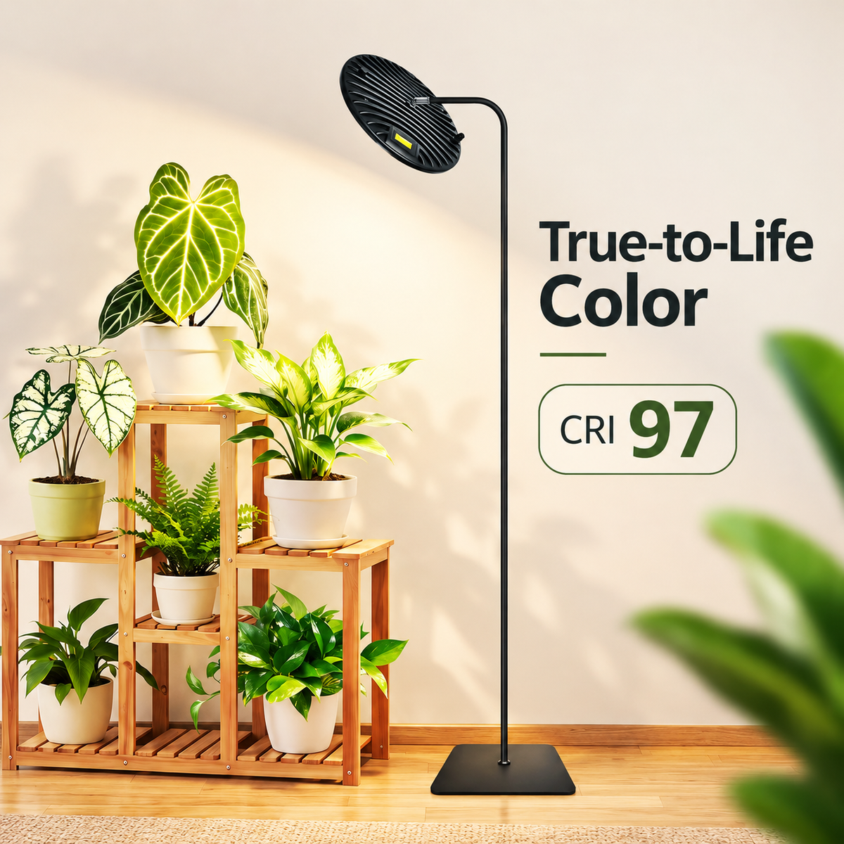 100W IP65 Full-Spectrum LED Floor Grow Light for Indoor Plants