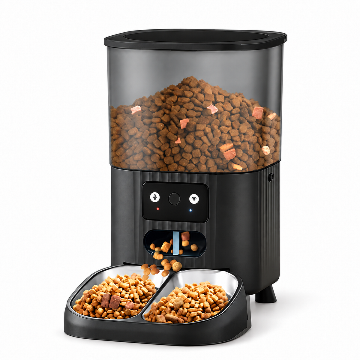 Smart WiFi Pet Auto Feeder with Camera, 4.5L Timed Portion Control -P4