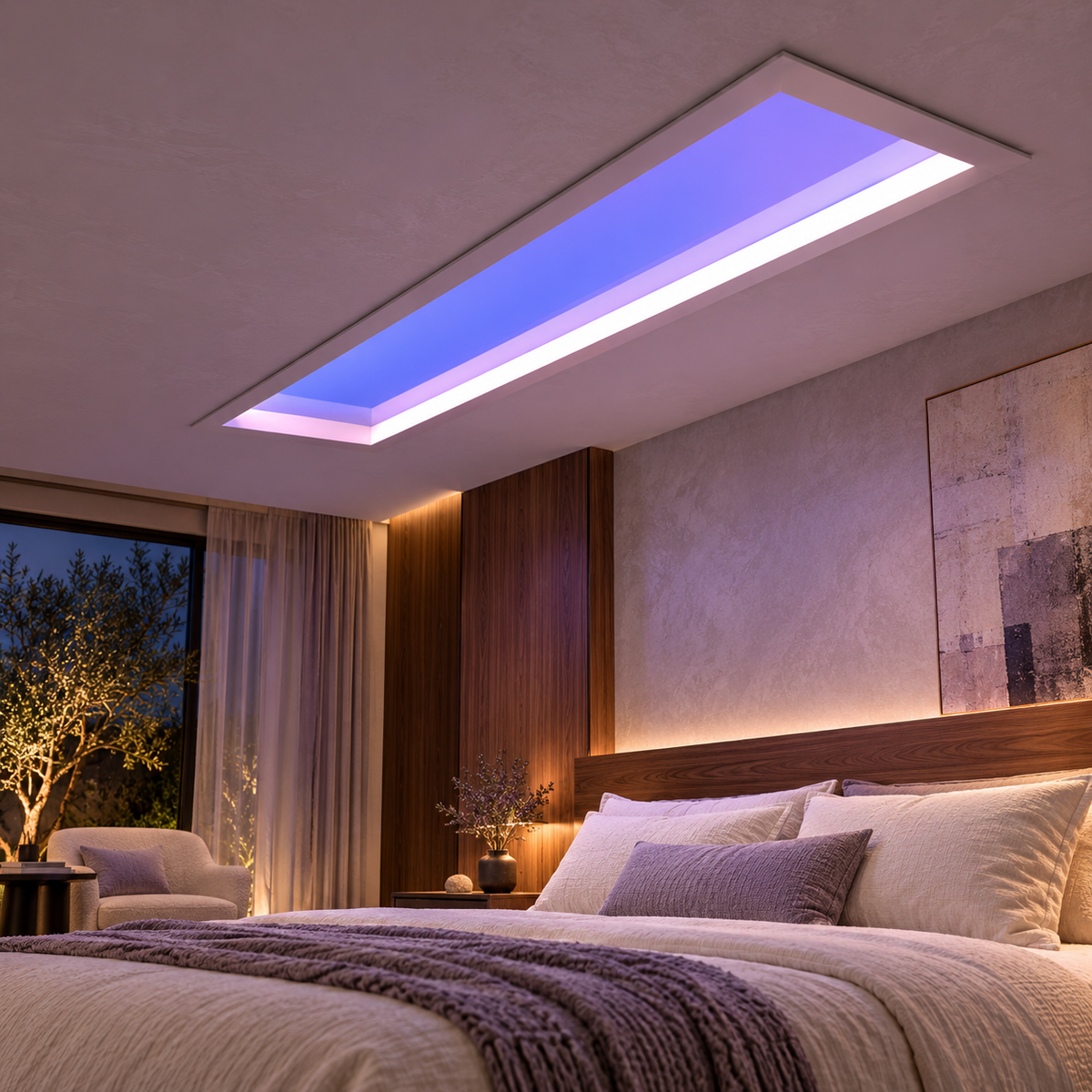 LED Artificial Skylight Smart Home Wifi Control Ceiling Lamp