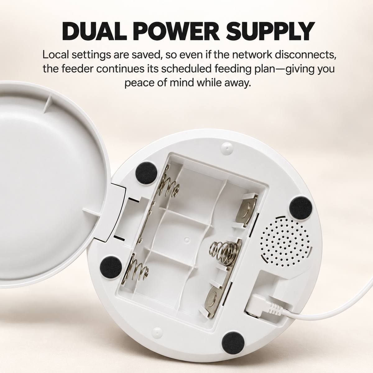 WiFi Smart Cat Feeder with Camera 6L Anti-Jam 5G Remote Auto -P1