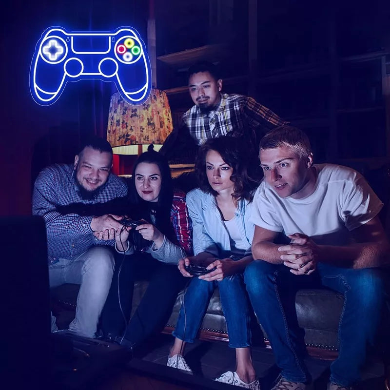 Gamepad Shaped LED Neon Sign for Gamer Room Decor