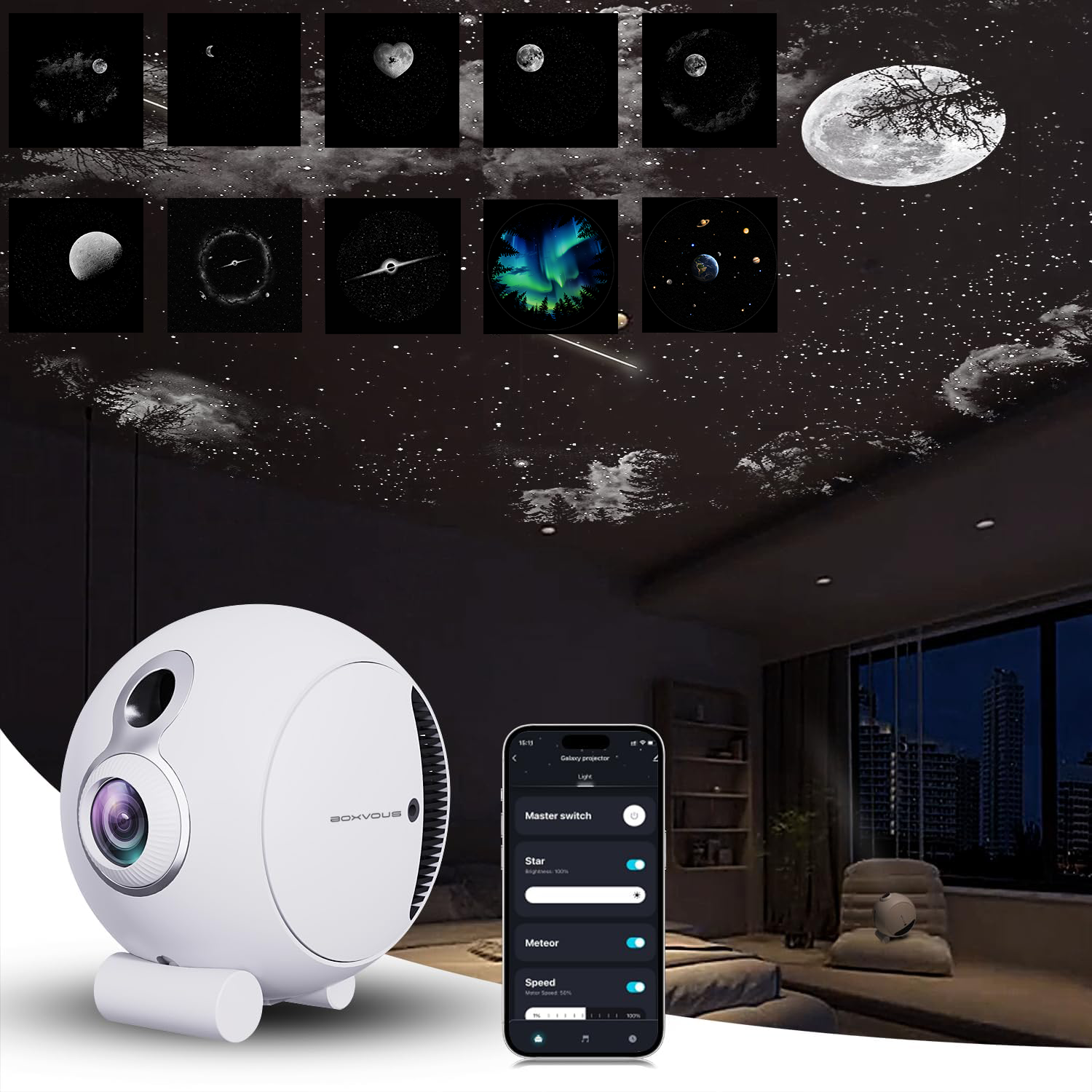Plus commercial smart starry sky projector-20W