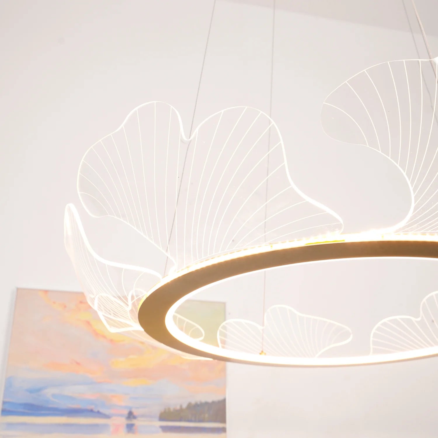 Ginkgo Leaf Art Chandelier