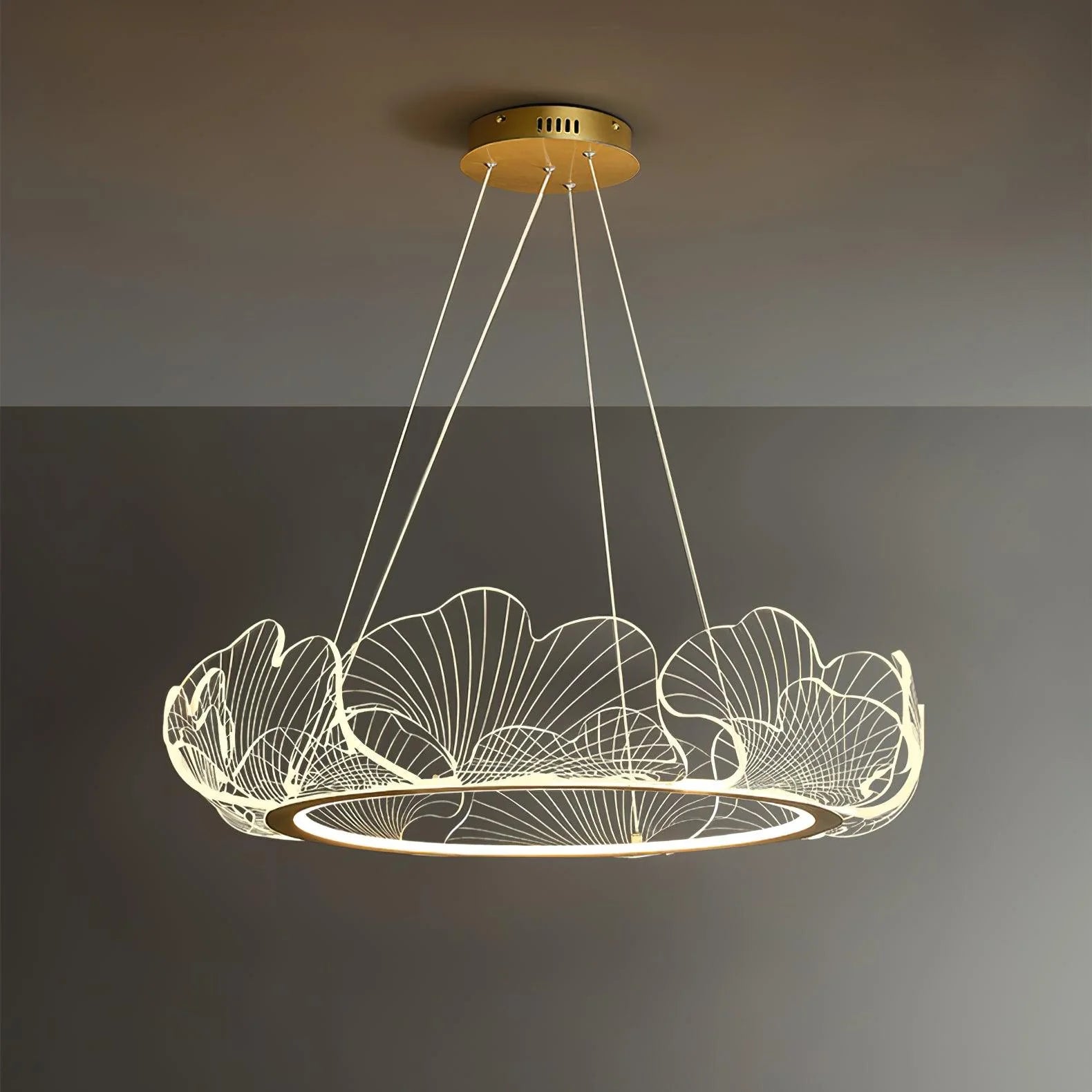 Ginkgo Leaf Art Chandelier