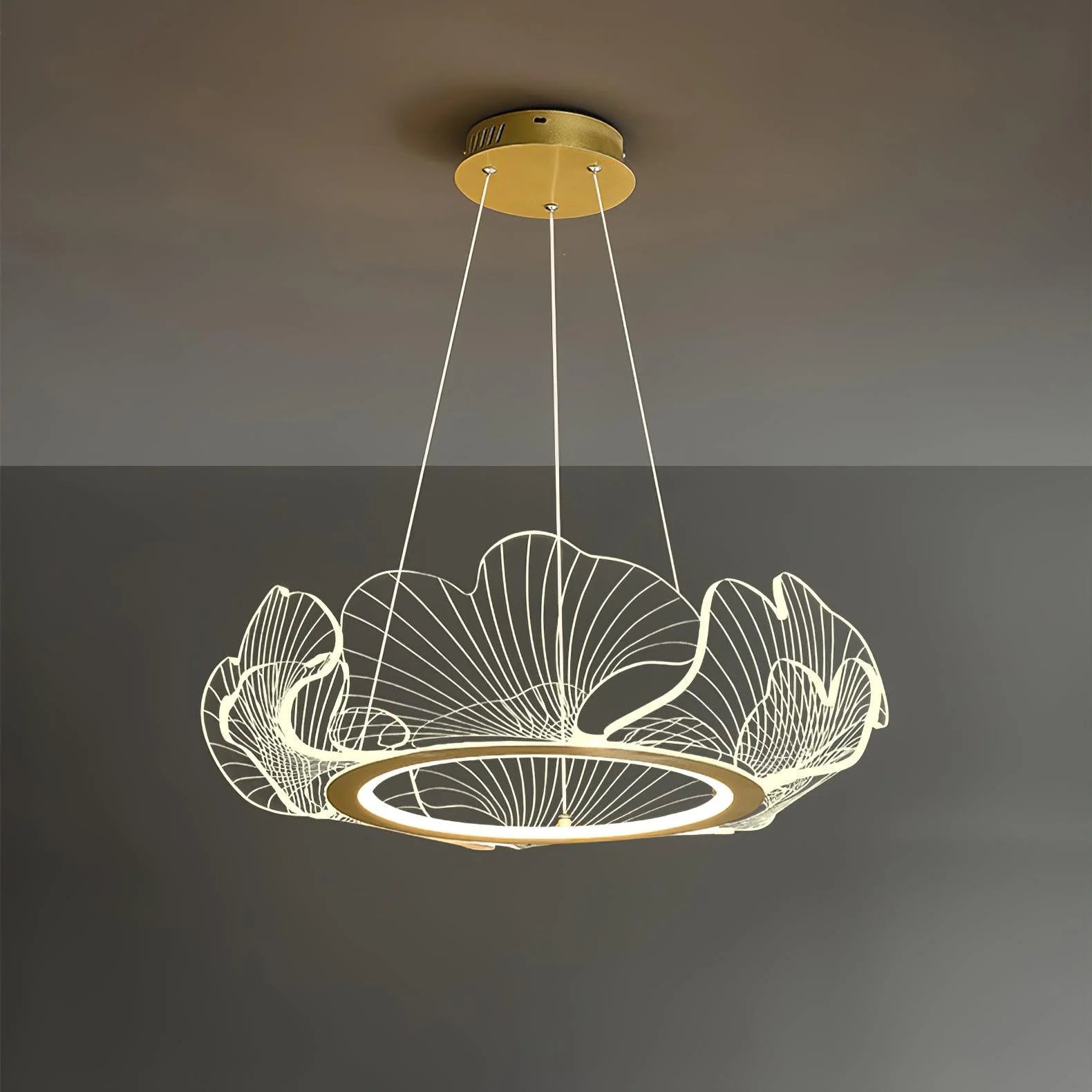 Ginkgo Leaf Art Chandelier