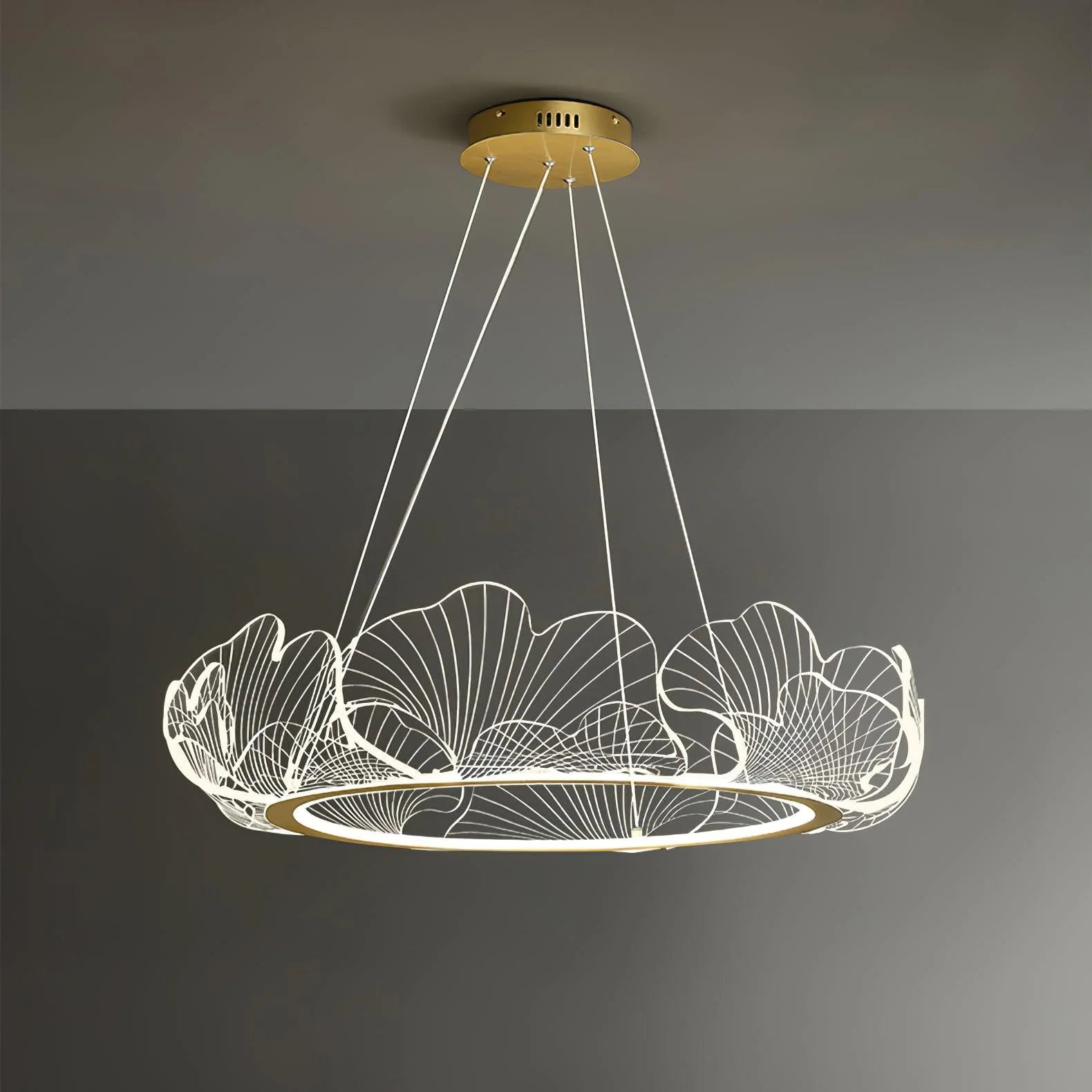 Ginkgo Leaf Art Chandelier