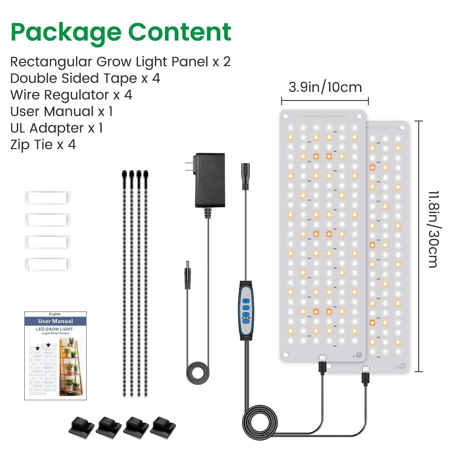 552 LED Full Spectrum Plant Light Panel for Growing Indoor Plants