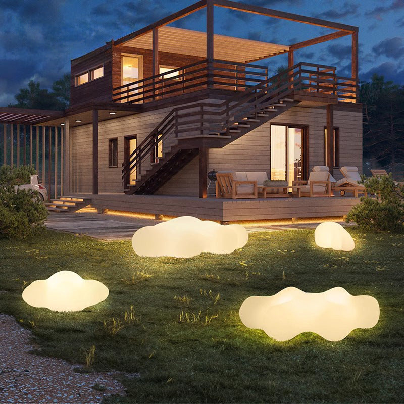 Solar-powered Floor Lamps Cloud Lights for Courtyards Villas landscapes