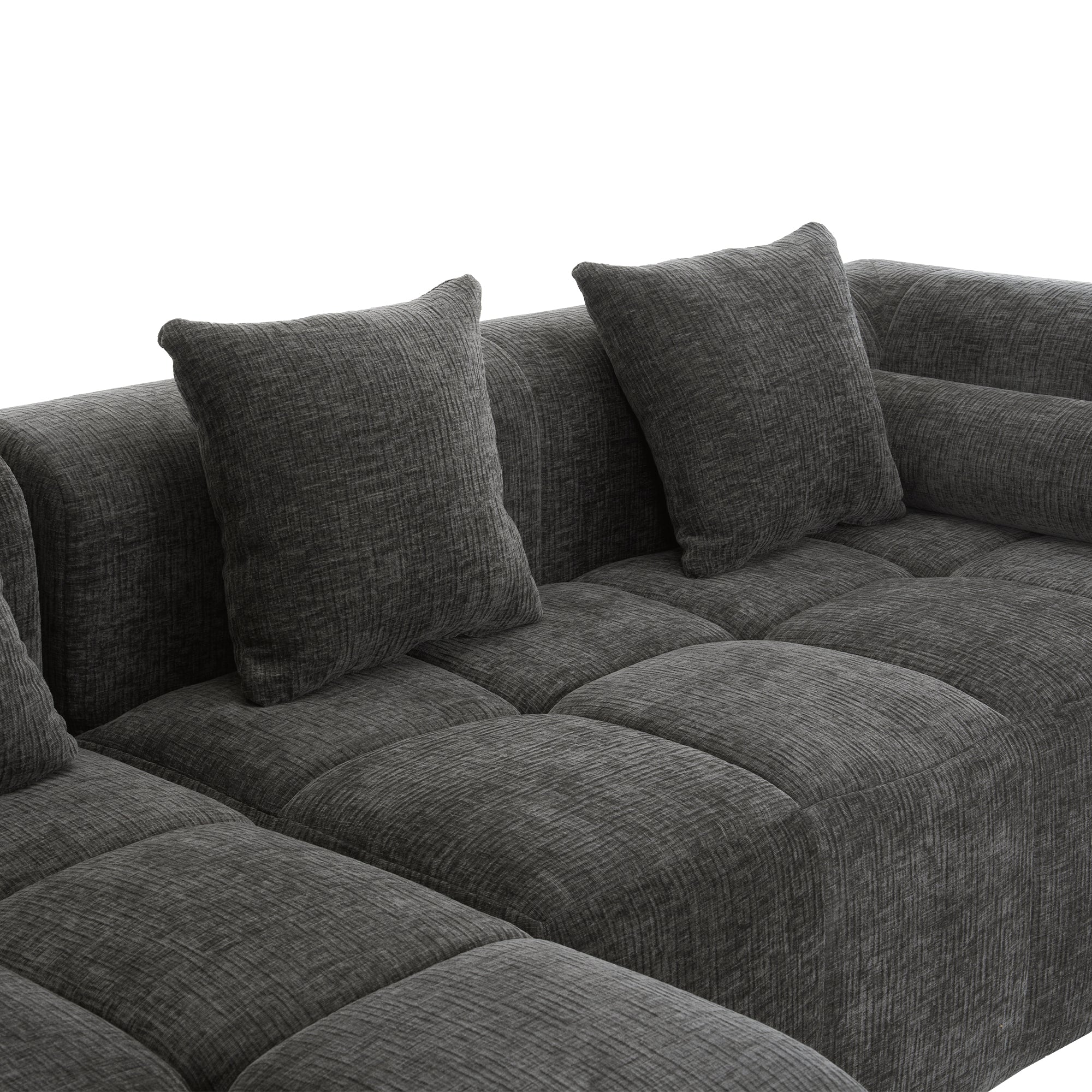 Compression Sofa Convertible Floor Sofa Bed with Fixed-Shape Frame