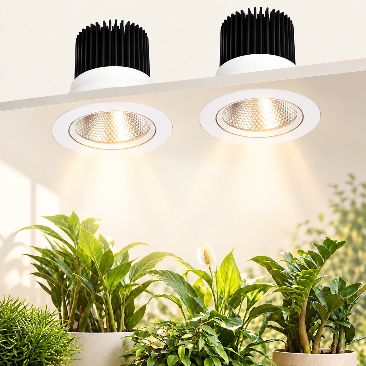 Full Spectrum Adjustable Recessed Ceiling LED Grow Light for Plants -G1