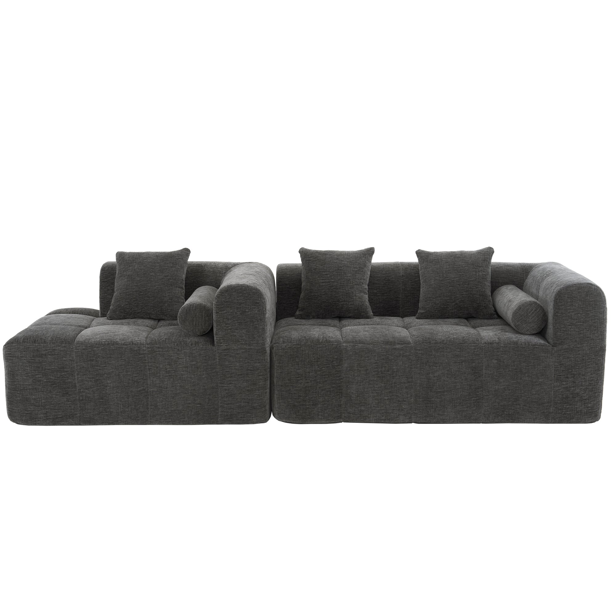 Compression Sofa Convertible Floor Sofa Bed with Fixed-Shape Frame