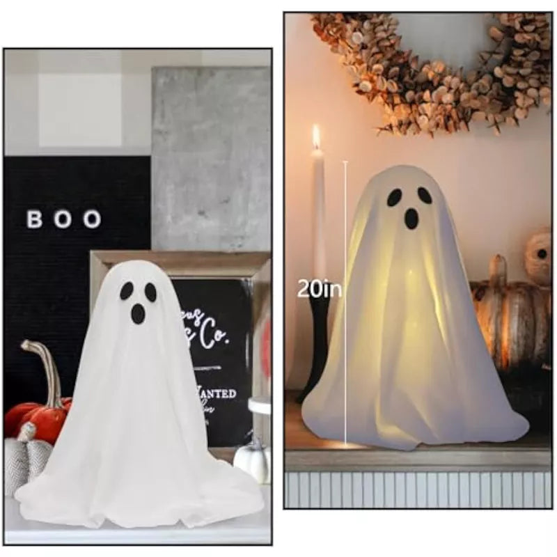 Spooky Ghost Halloween Lights Battery Operated For Decorations (2 Packs)