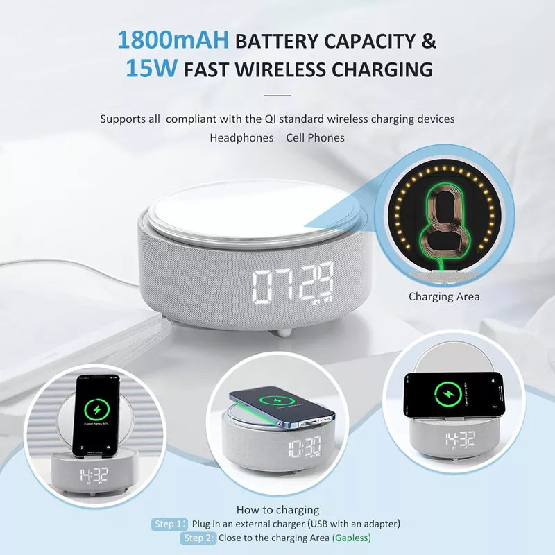 Bluetooth Speaker Alarm Clock