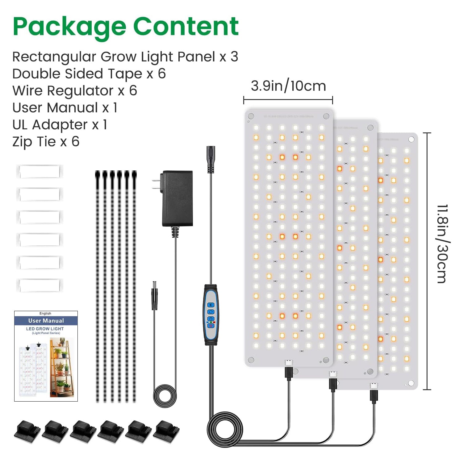 552 LED Full Spectrum Plant Light Panel for Growing Indoor Plants