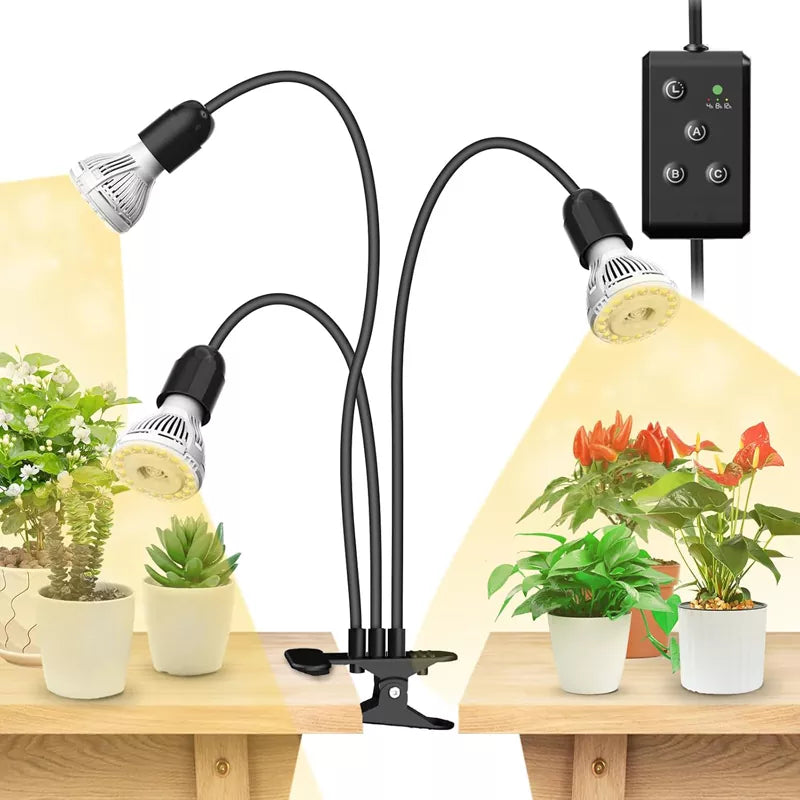 300W Full Spectrum Dual Gooseneck Clip Plant Grow Light