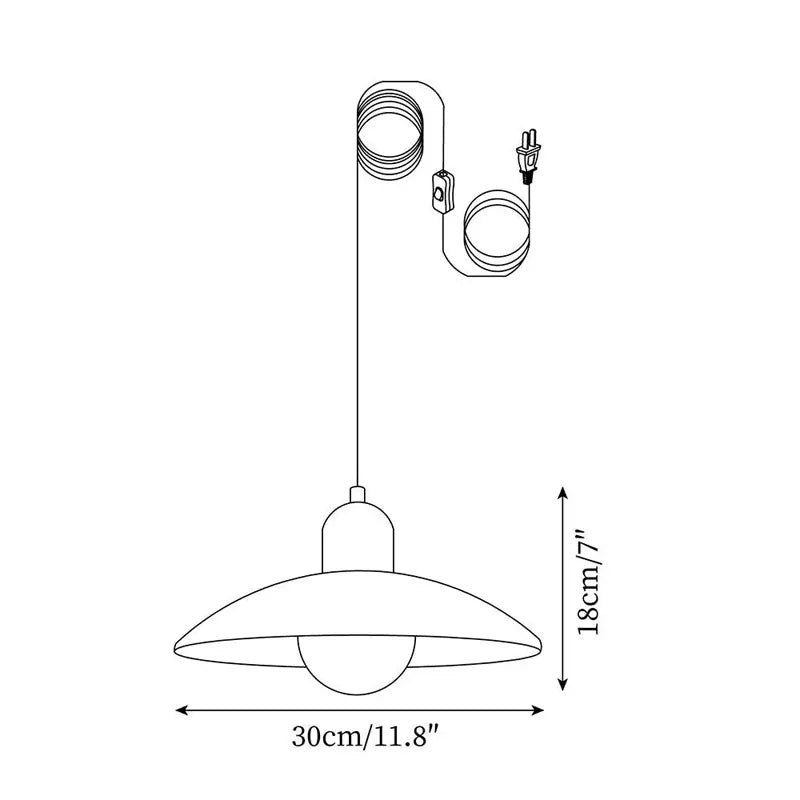 Indoor Hanging Wooden Pendant Lamp