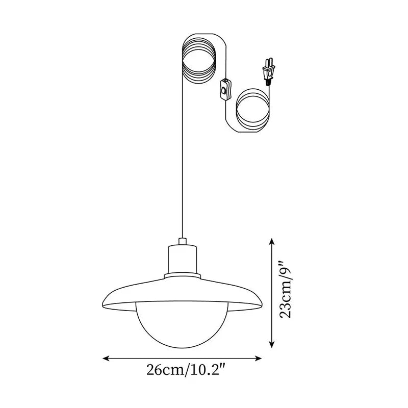 Indoor Hanging Wooden Pendant Lamp