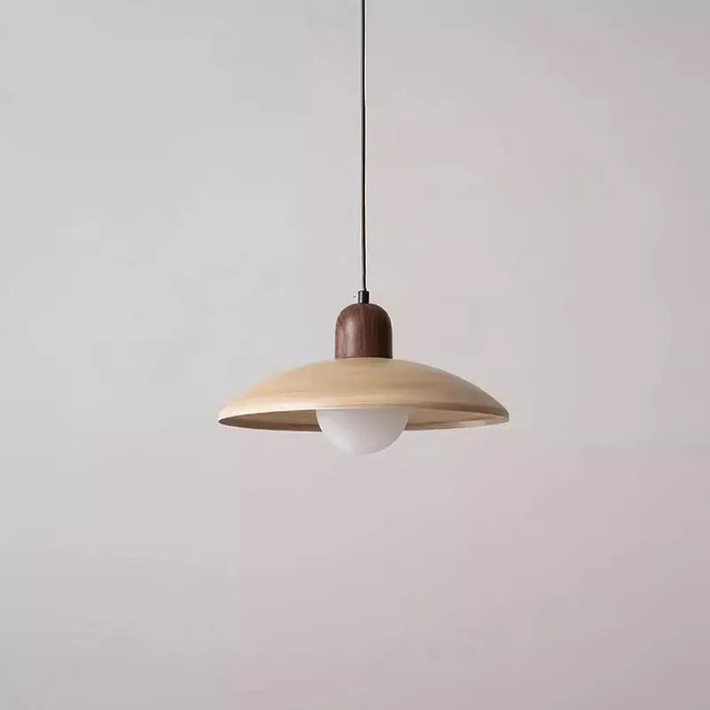 Indoor Hanging Wooden Pendant Lamp