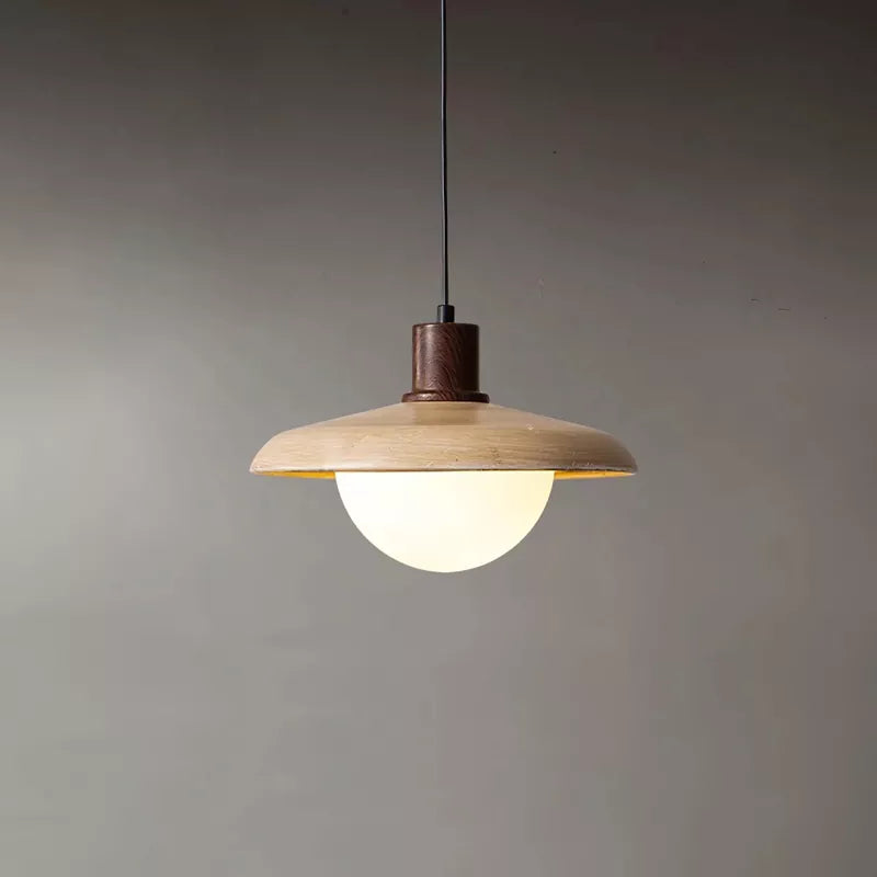 Indoor Hanging Wooden Pendant Lamp