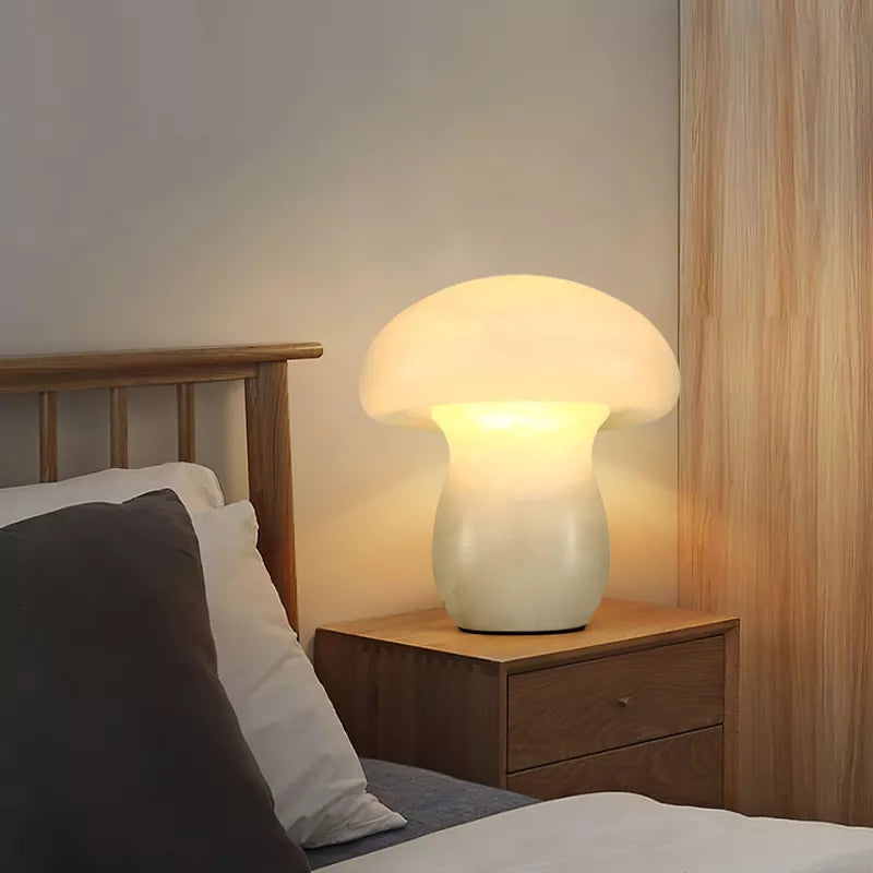 Alabaster Mushroom Table Lamp