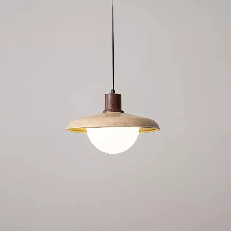 Indoor Hanging Wooden Pendant Lamp